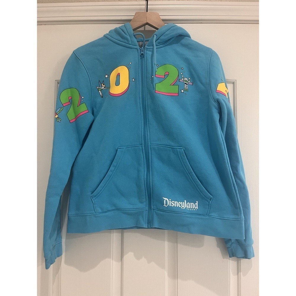 Disney Parks Walt Disney World 2024 Zip Up Hoodie Unisex M Buzz Dumbo Tinkerbell